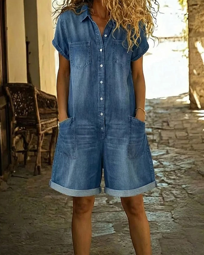 Capri | Salopette en denim légère – confortable, aérienne et polyvalente, facile à assortir