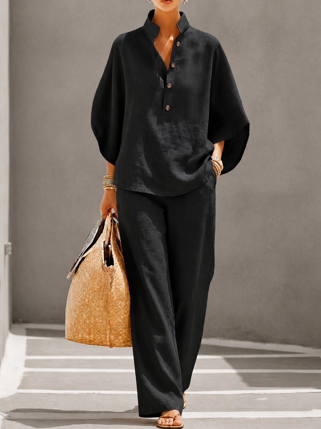 Celina | Ensemble Palazzo léger – élégant et confortable