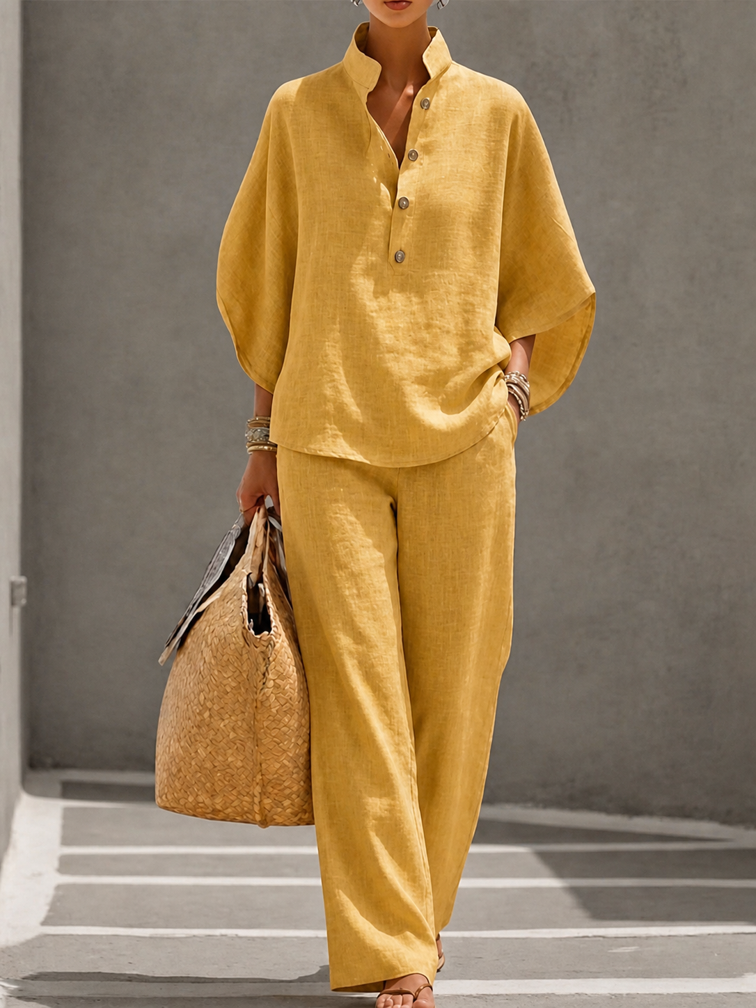 Celina | Ensemble Palazzo léger – élégant et confortable