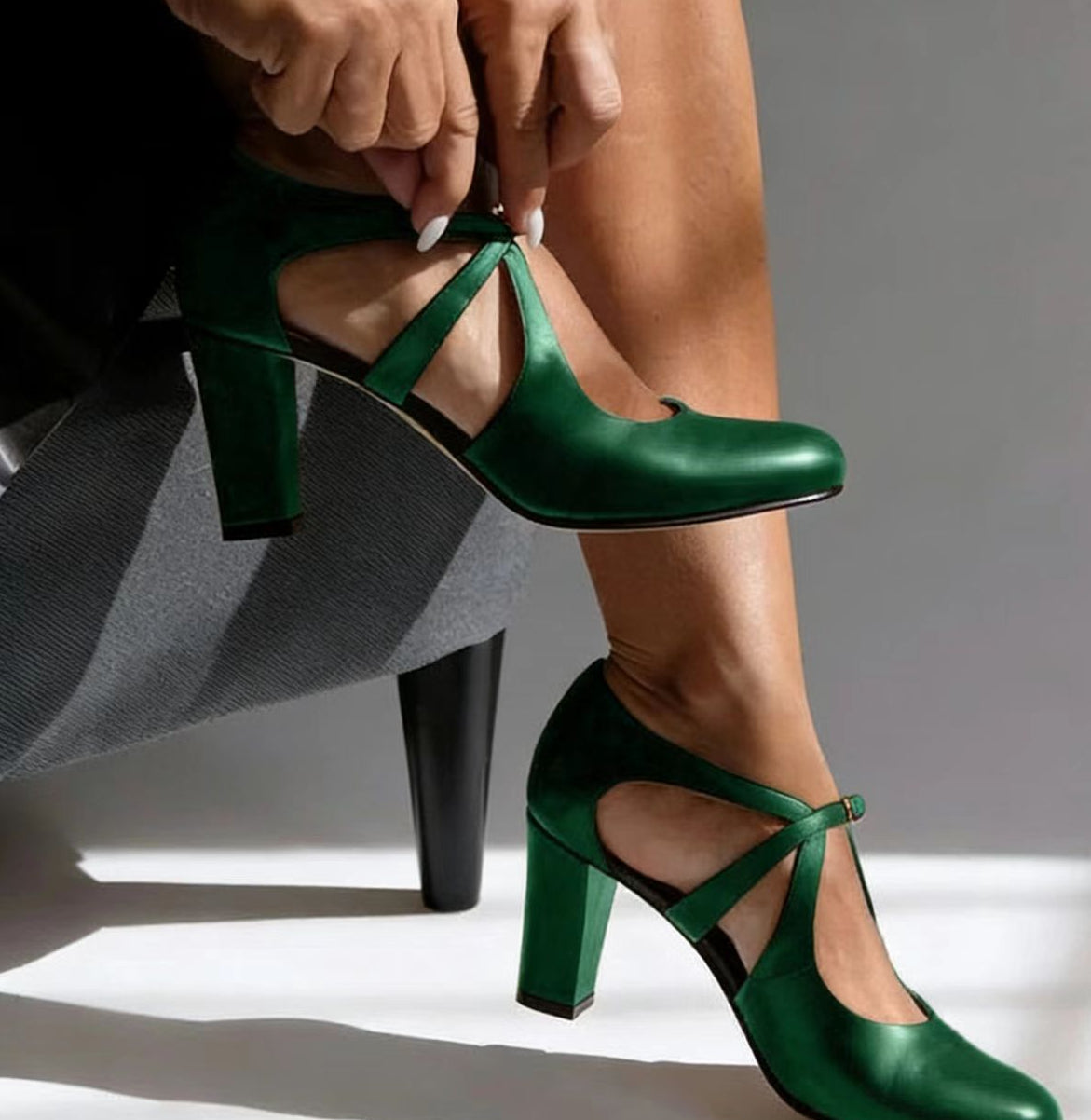 Violet | Escarpins glamour avec de fines brides