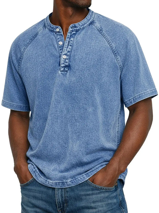 Lukas | Chemise vintage élégante à boutons pour hommes – look rétro intemporel