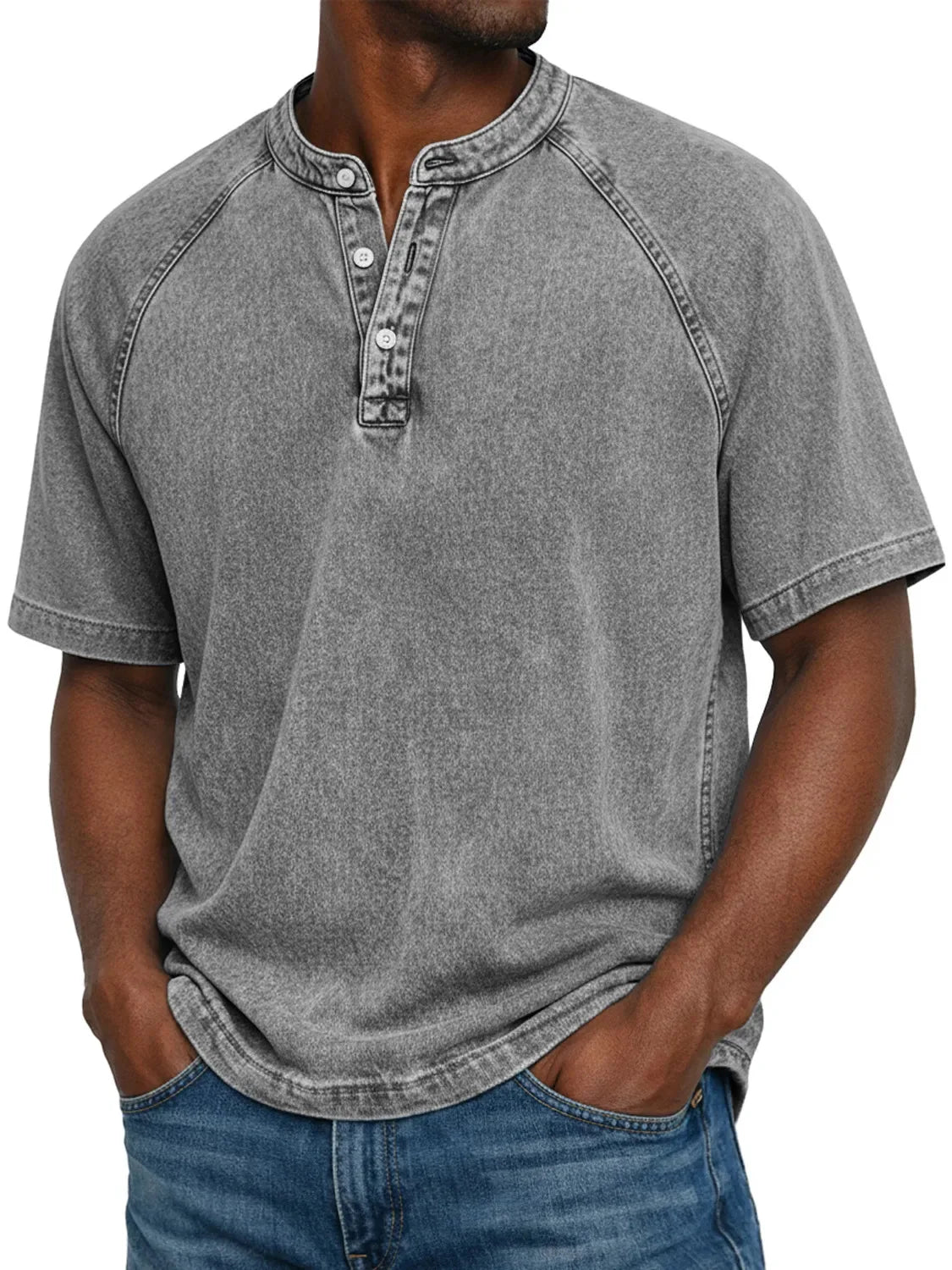 Lukas | Chemise vintage élégante à boutons pour hommes – look rétro intemporel