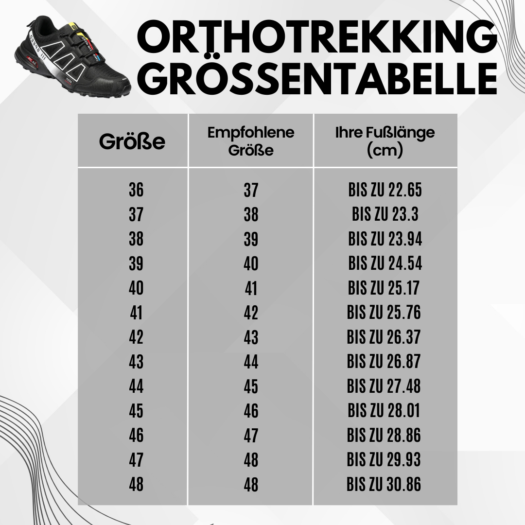 ORTHOTREKKING : Chaussure de trekking et de randonnée ergonomique et antalgique