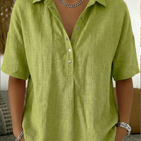 Blouse Tamina à col et détails de boutons – Maintenant 1 acheté, 1 offert !