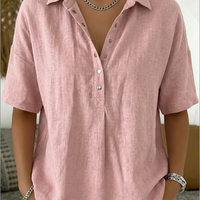 Blouse Tamina à col et détails de boutons – Maintenant 1 acheté, 1 offert !