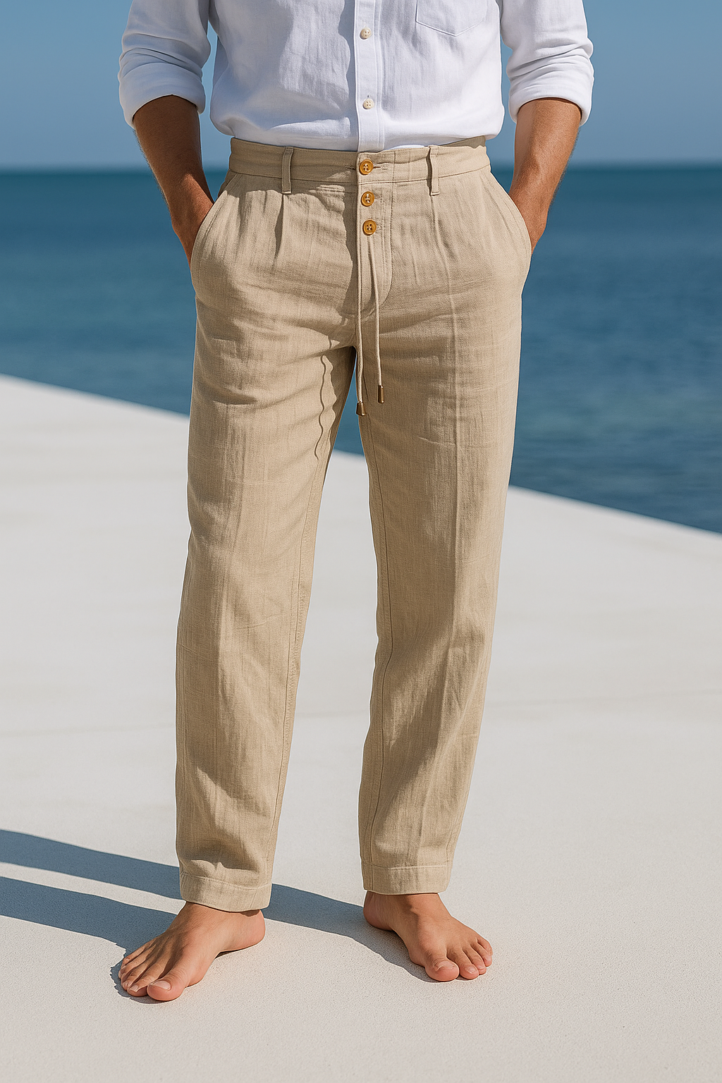 Pantalon en lin pour hommes Lino – léger, respirant et élégant