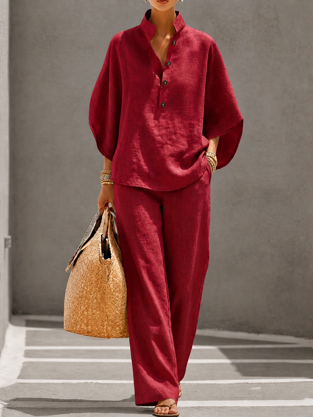 Celina | Ensemble Palazzo léger – élégant et confortable