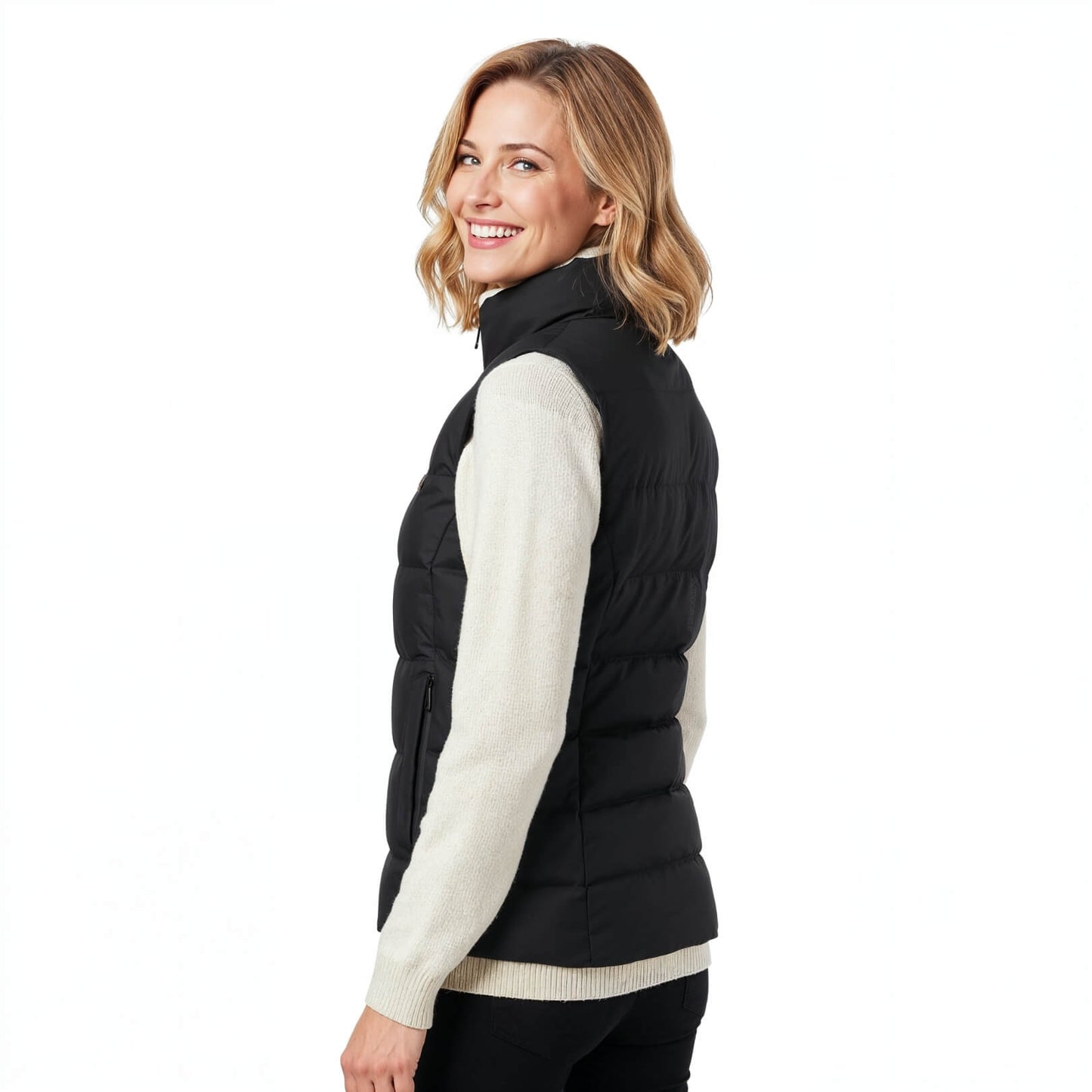 FrostGuard Gilet chauffant SmartHeat – Vue de face Noir